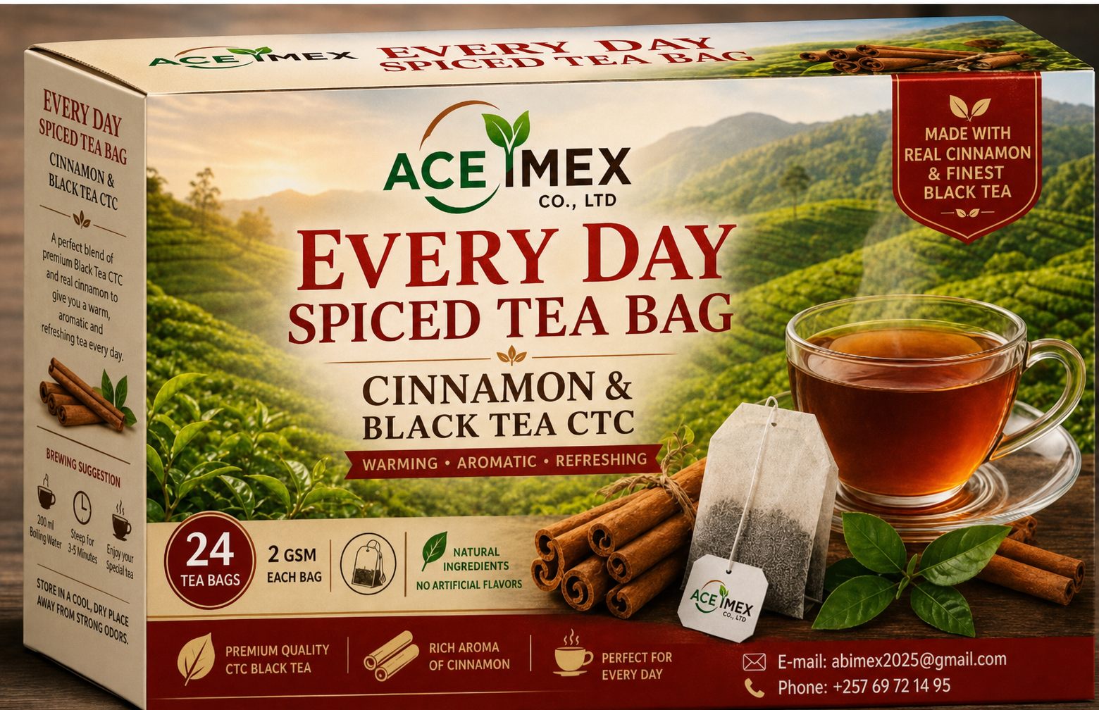 Every Day Cinnamon and Black Tea CTC retail box